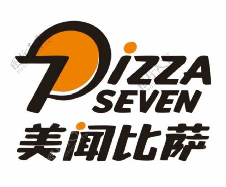 矢量美闻比萨logo图片