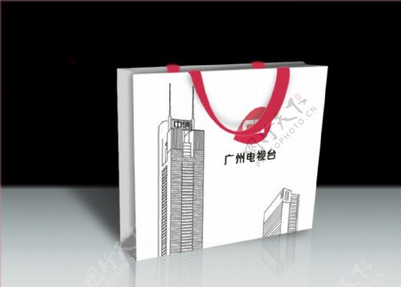 广州电视台手提袋创意设计效果图