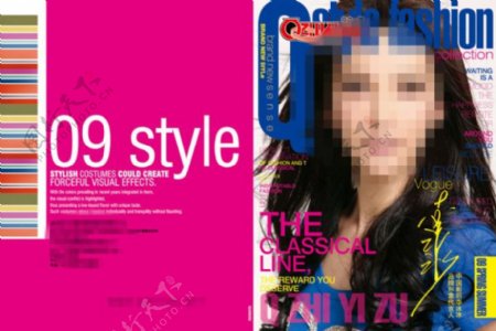 外国时尚杂志封面PSD素材