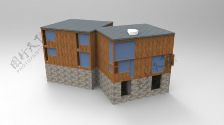 费舍住宅模型渲染图图片