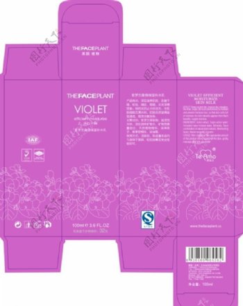 橄榄紫罗兰莲花粉红盒图片
