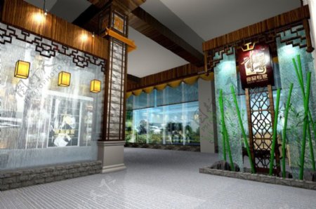 都江堰泡菜厂展示大厅3D模型