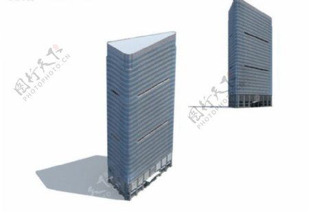 现代风格共建筑商业办公楼设计3D模