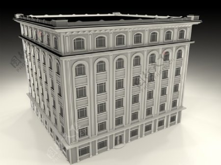 商业大厦模型图