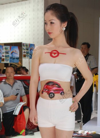 2011年重庆汽车展览模特图片