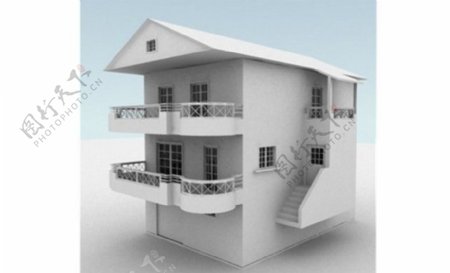 双层楼房模型