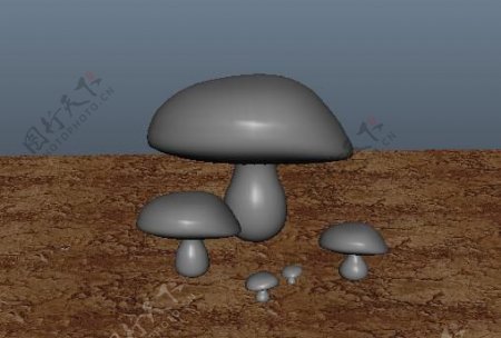 3D蘑菇模型