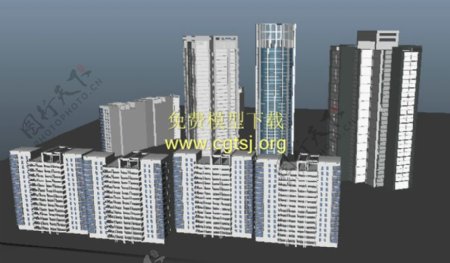 大厦模块游戏模型