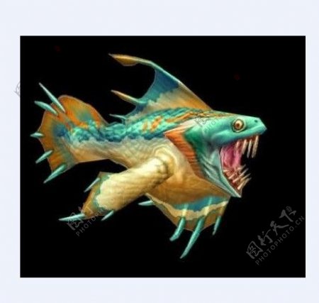 魔兽食人鱼模型