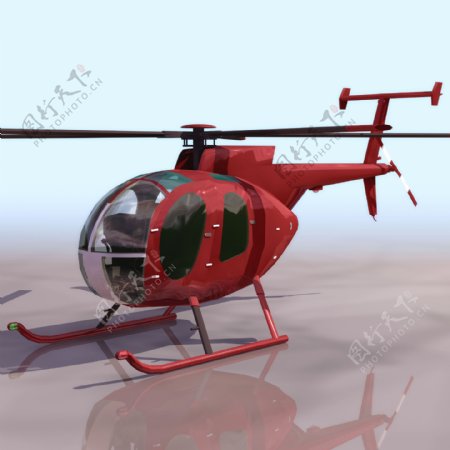500D直升机模型01