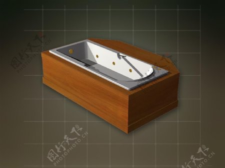 3DMAX浴盆模型