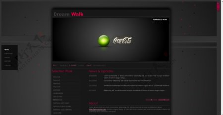 梦想前行网页动画模板