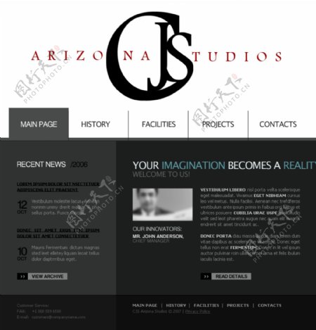 酷黑设计素材设计网站图片