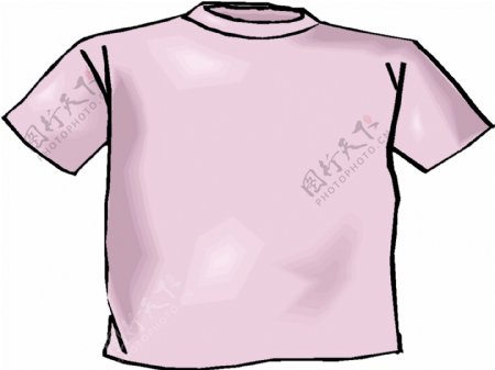 粉色短袖设计图