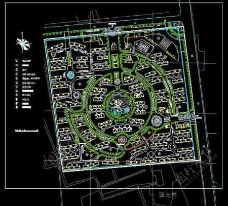 上海小区规划cad设计施工图纸