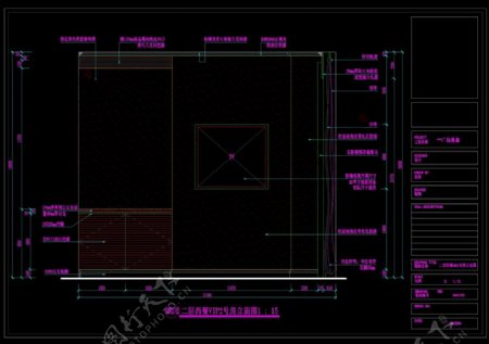 立面图cad图纸