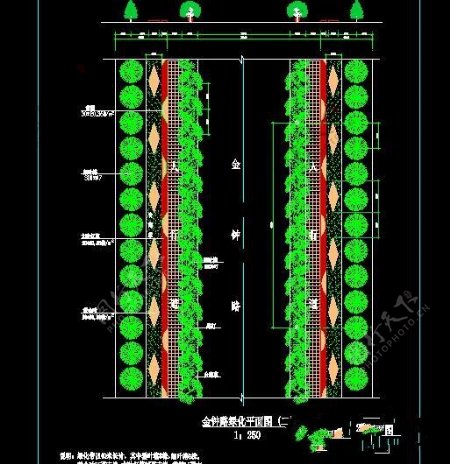 道路景观施工图纸