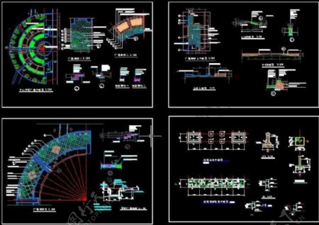 半圆形广场施工详图