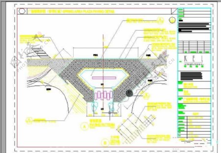 广场铺装详图春季区域