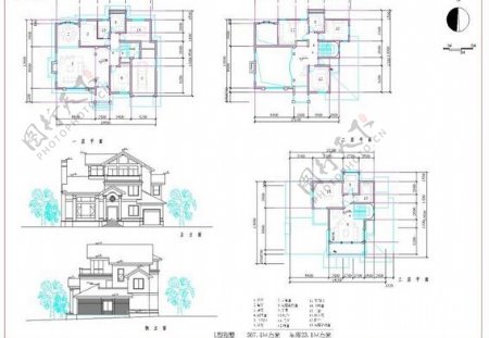 欧式房屋CAD图纸