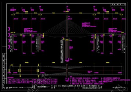 桥型总体布置图CAD图纸