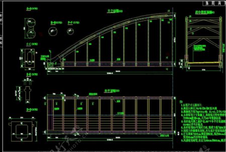 主桥上部结构一般构造CAD图纸