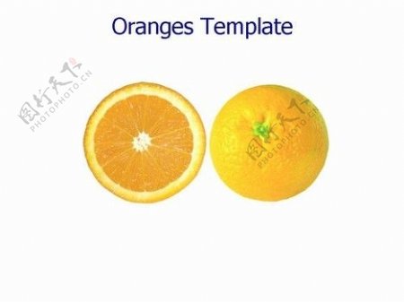 橘子的PowerPoint模板