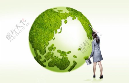 绿色生机保护地球