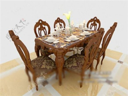 餐桌餐椅装饰素材