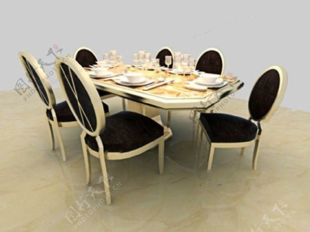 欧式宫庭餐桌