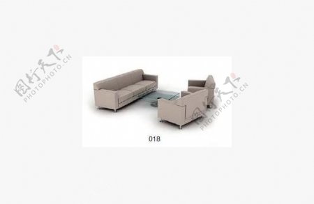 现代沙发3D