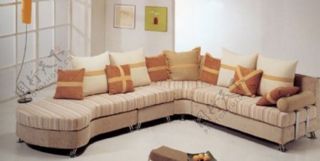 温馨优雅风格沙发设计3D模型