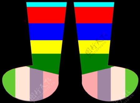 彩虹袜子