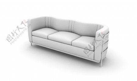精美三人沙发3D素模