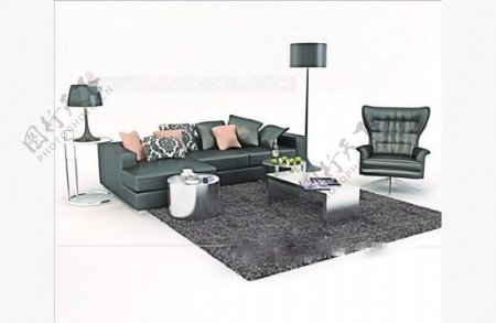 现代沙发3D模