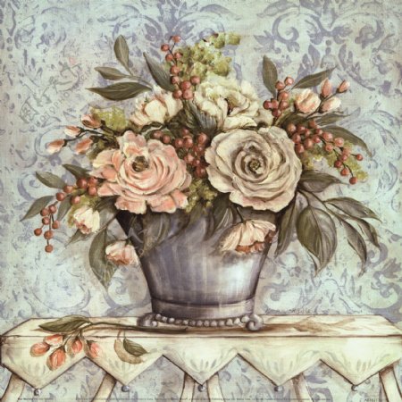 古典花卉装饰画