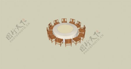 中式餐桌组合