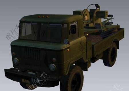 gaz66gun军事卡车游戏低模