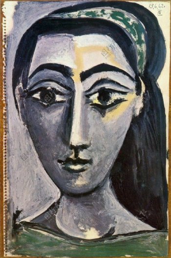 1962T鍧眅defemme5西班牙画家巴勃罗毕加索抽象油画人物人体油画装饰画