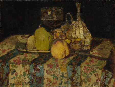 AdolpheMonticelliStillLifeFruit静物水果瓜果蔬菜器皿食物印象画派写实主义油画装饰画