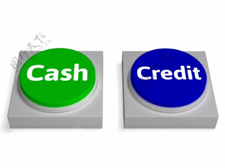 现金信用按钮显示货币或贷款