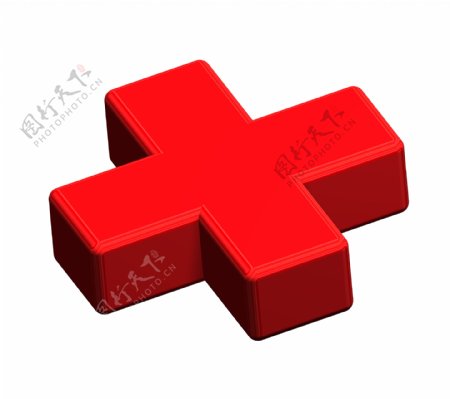 红十字标志的白色隔离