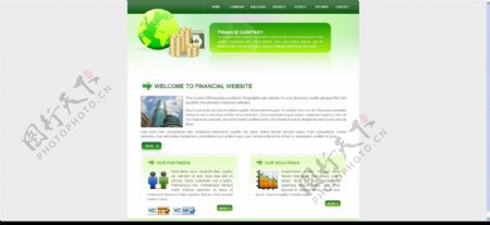 金融网站CSS网页