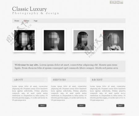 ClassicLuxury网页模板素材