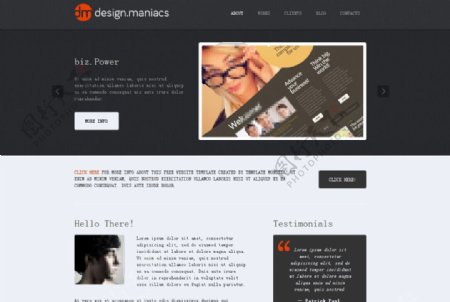 HTML5企业网站模板