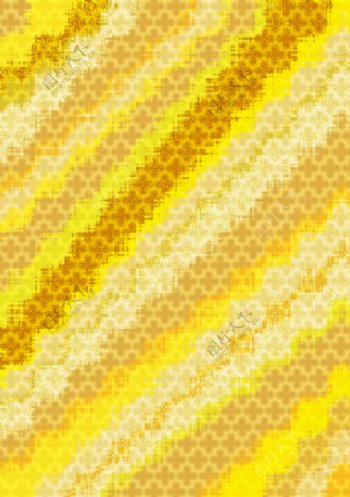 黄色条格底纹花纹素材