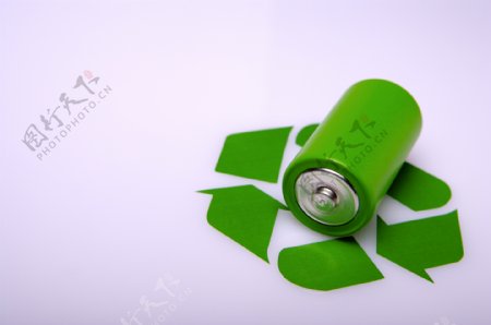 电池绿色电池图片