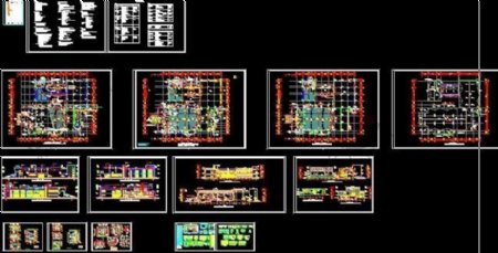 中学图书馆全套建筑施工图