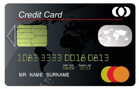 银行卡信用卡模板