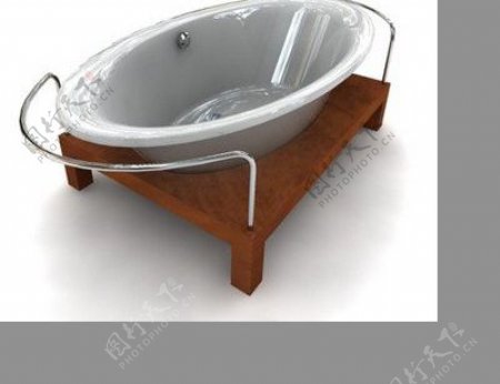 浴缸3d模型3D卫生间用品模型60